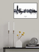 Bilbao Spain Skyline Poster och Canvastavla
