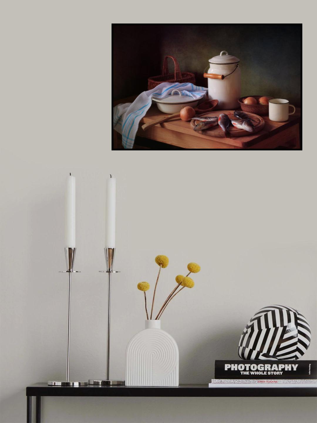 Still life with fish Poster och Canvastavla