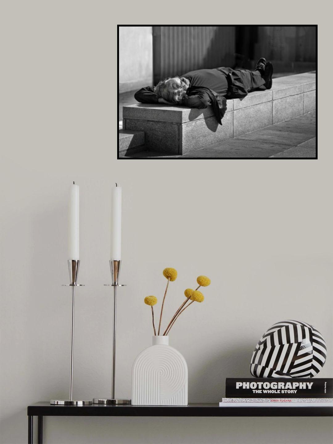 Lunch Nap. Poster och Canvastavla