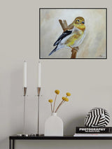 American Goldfinch Portrait Poster och Canvastavla