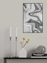 Grey Marble Poster och Canvastavla