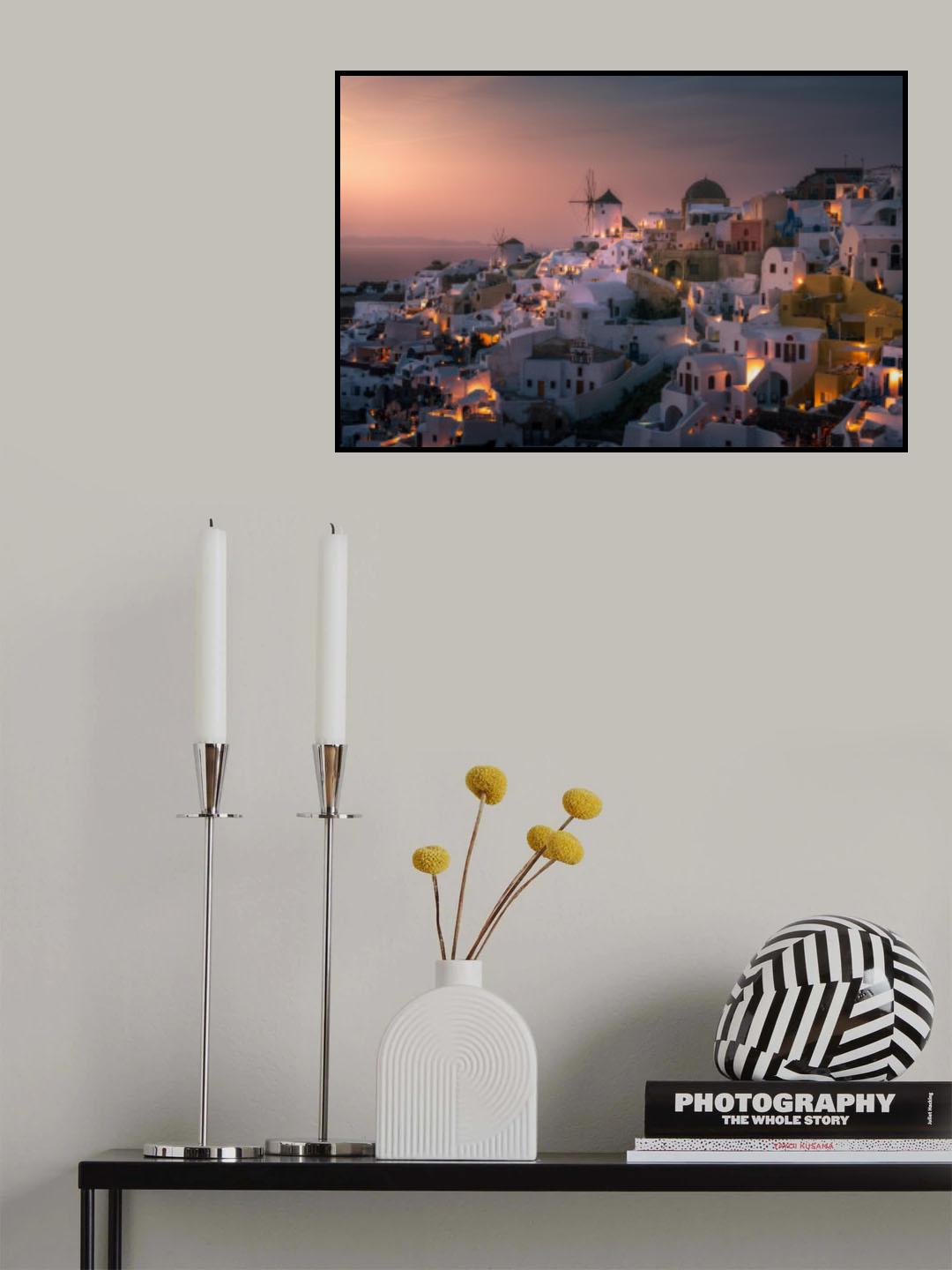 Oia Poster och Canvastavla