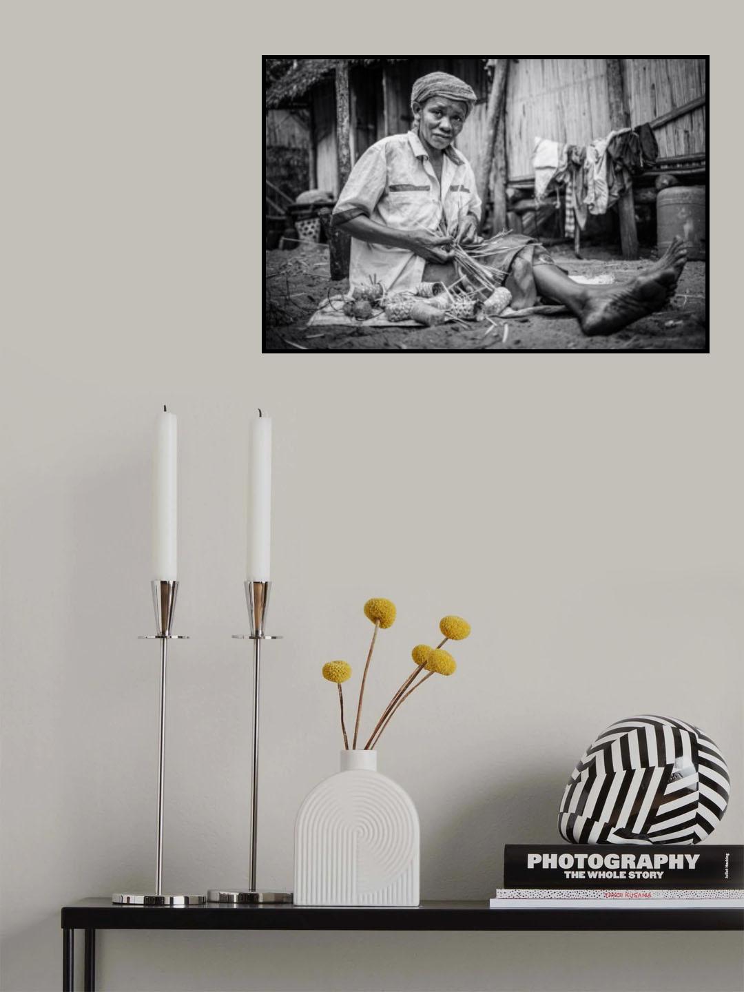 Working in Palmarium Poster och Canvastavla