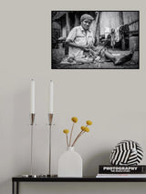 Working in Palmarium Poster och Canvastavla