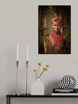 Elder woman of Karo tribe Poster och Canvastavla