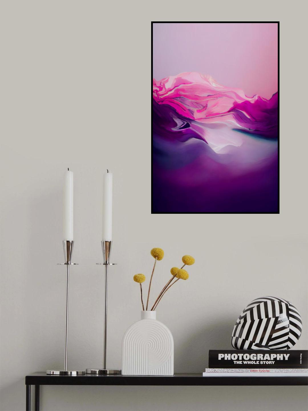 Purple Wave Poster och Canvastavla
