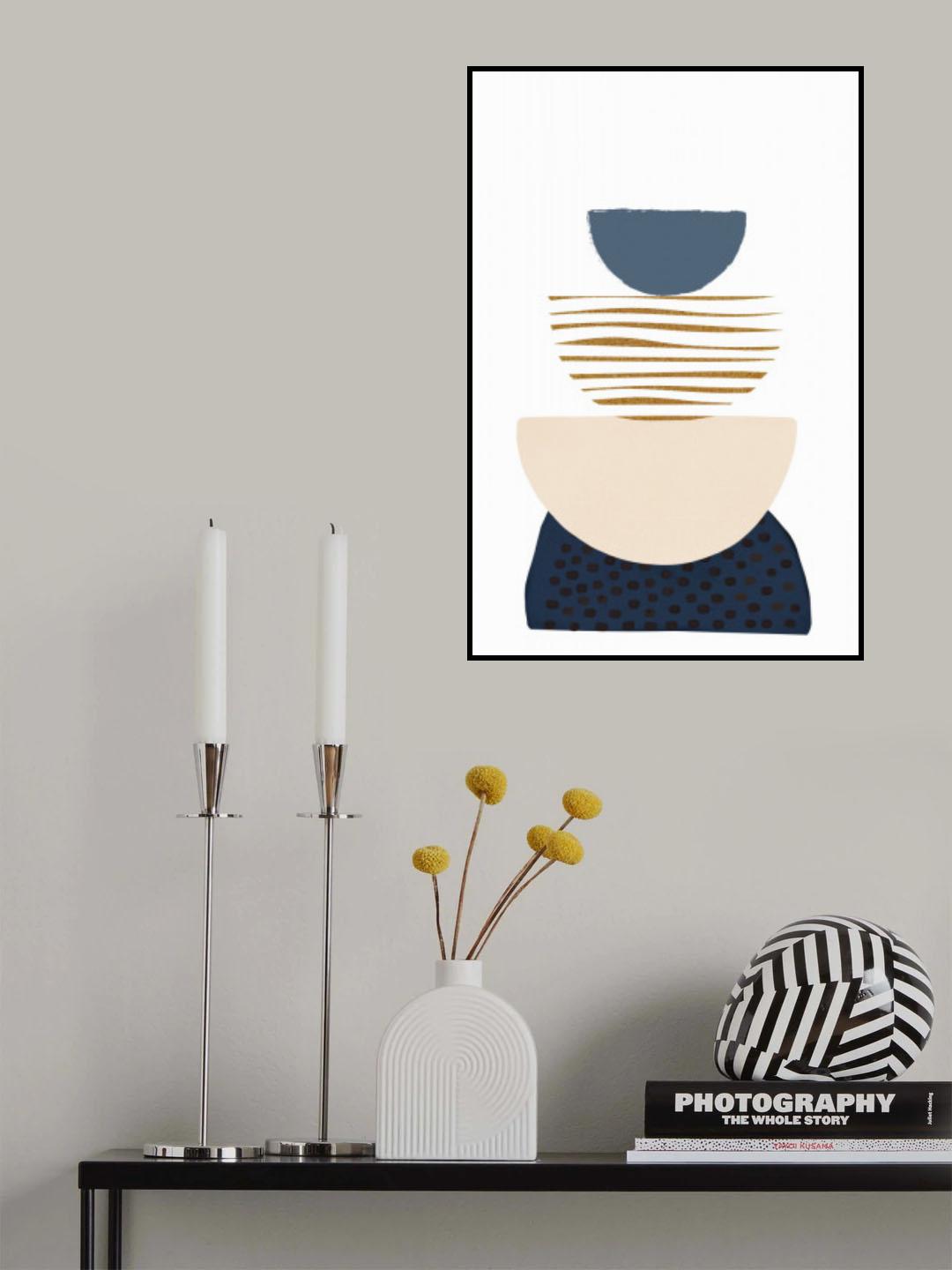 boho blue-3 Poster och Canvastavla