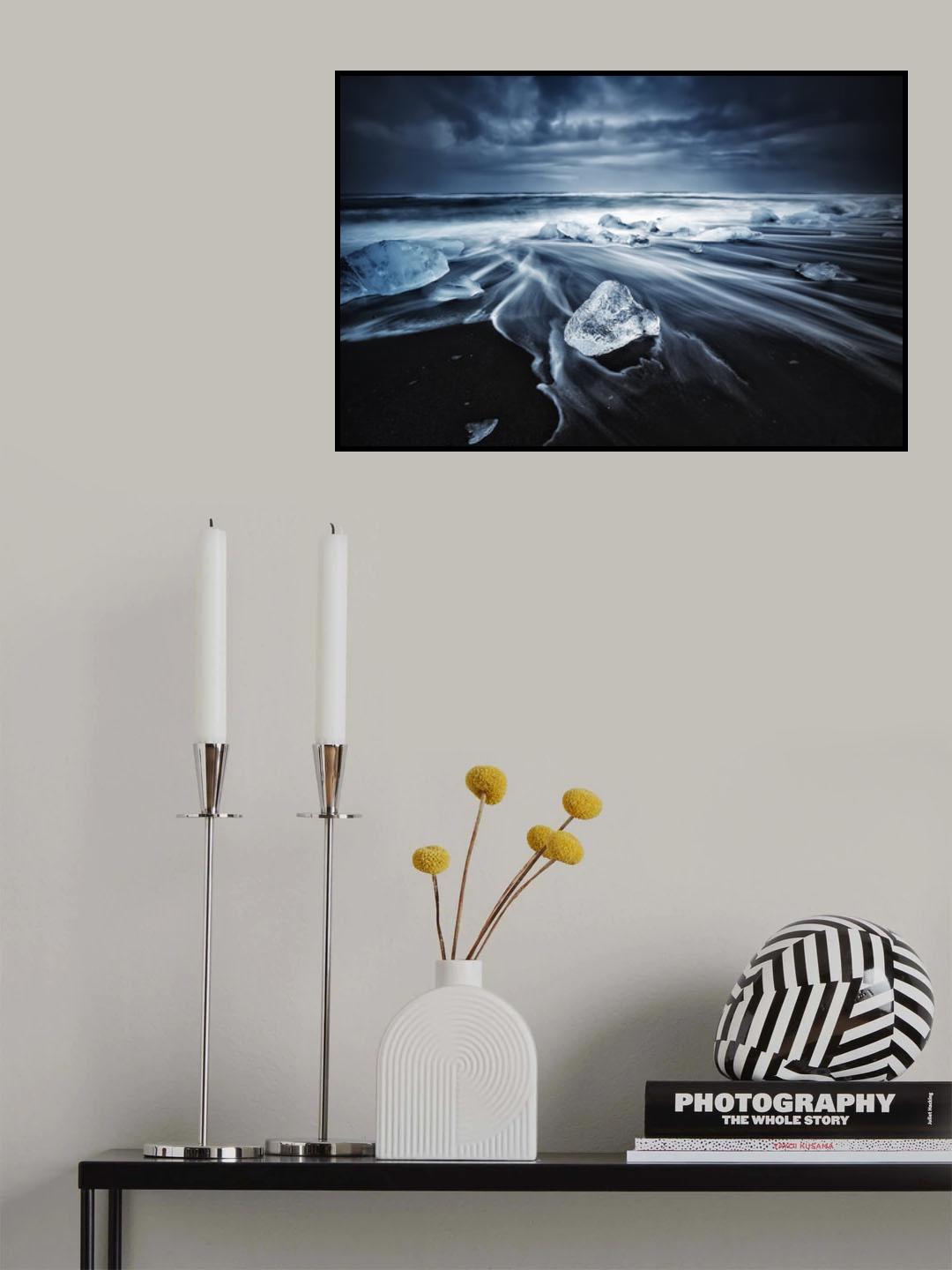 Blue Jokulsarlon Poster och Canvastavla