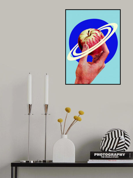 NASA Space Apple Poster och Canvastavla