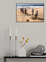 Fishing line above the ocean Poster och Canvastavla