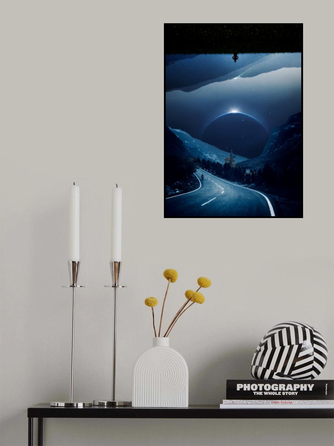 Pluto Road In The Night Poster och Canvastavla