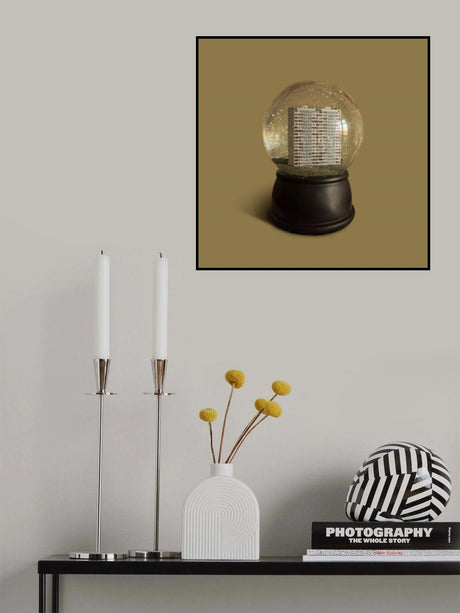 Urban Snow Globe Poster och Canvastavla