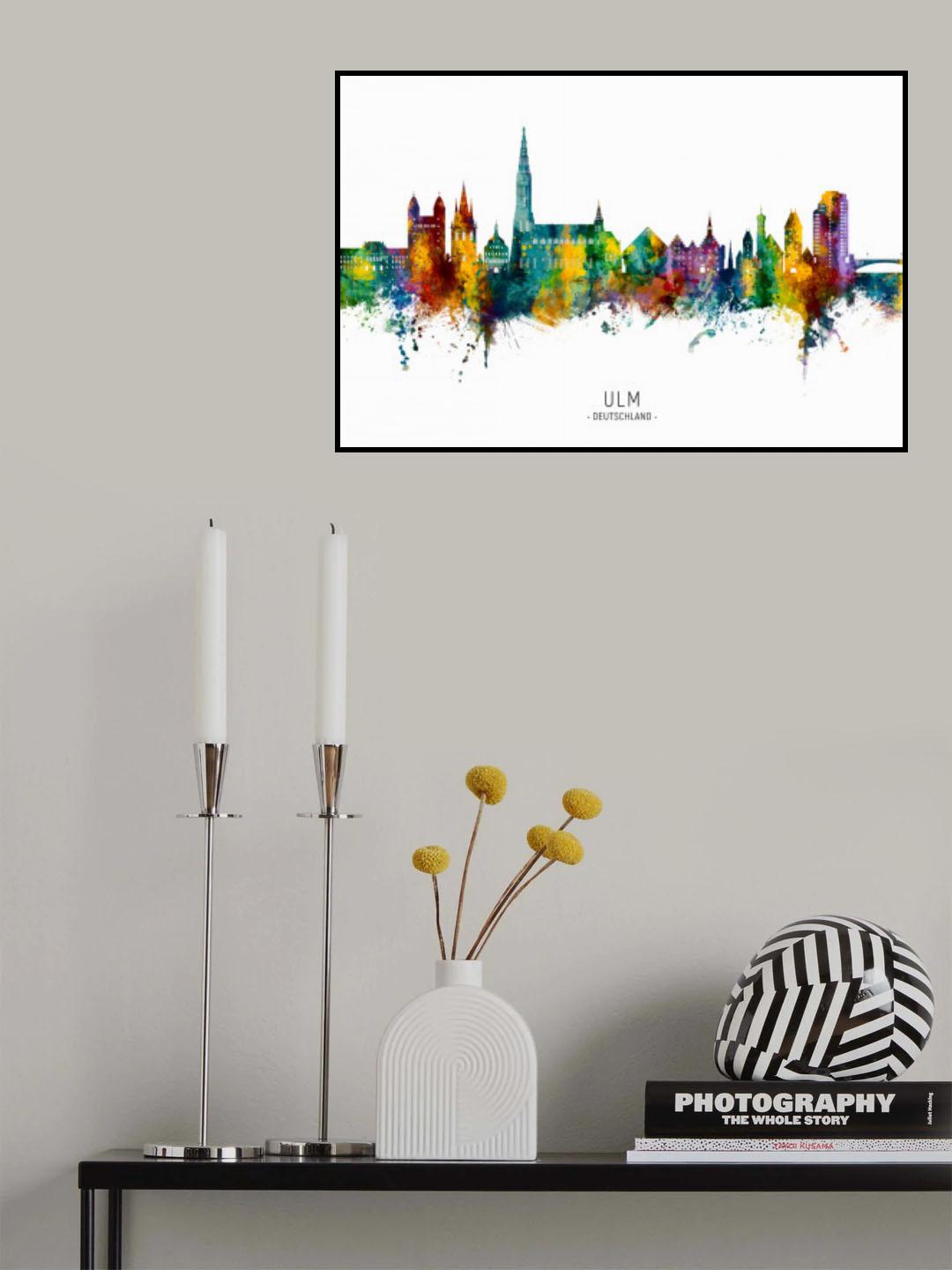 Ulm Germany Skyline Poster och Canvastavla