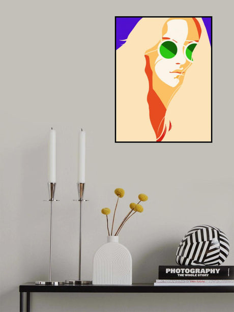 Hippie Girl Poster och Canvastavla