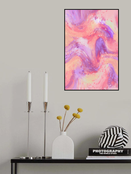 Pastel Space Pattern Poster och Canvastavla