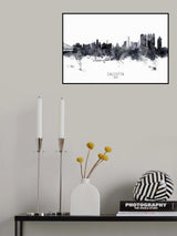 Kolkata (Calcutta) India Skyline Poster och Canvastavla