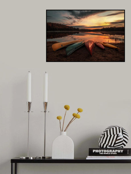 Sunrise on the Lake Poster och Canvastavla