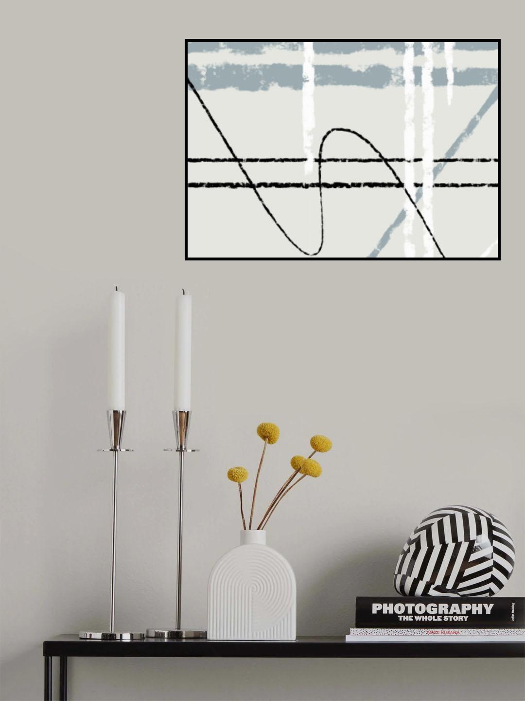 Messy Lines 02 Poster och Canvastavla