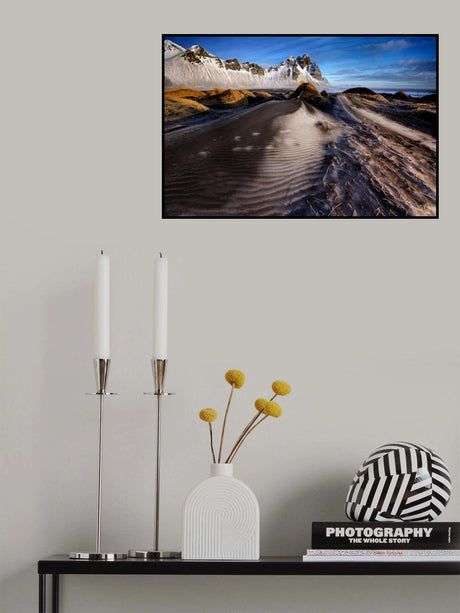 Frosted dunes and shattered peaks Poster och Canvastavla