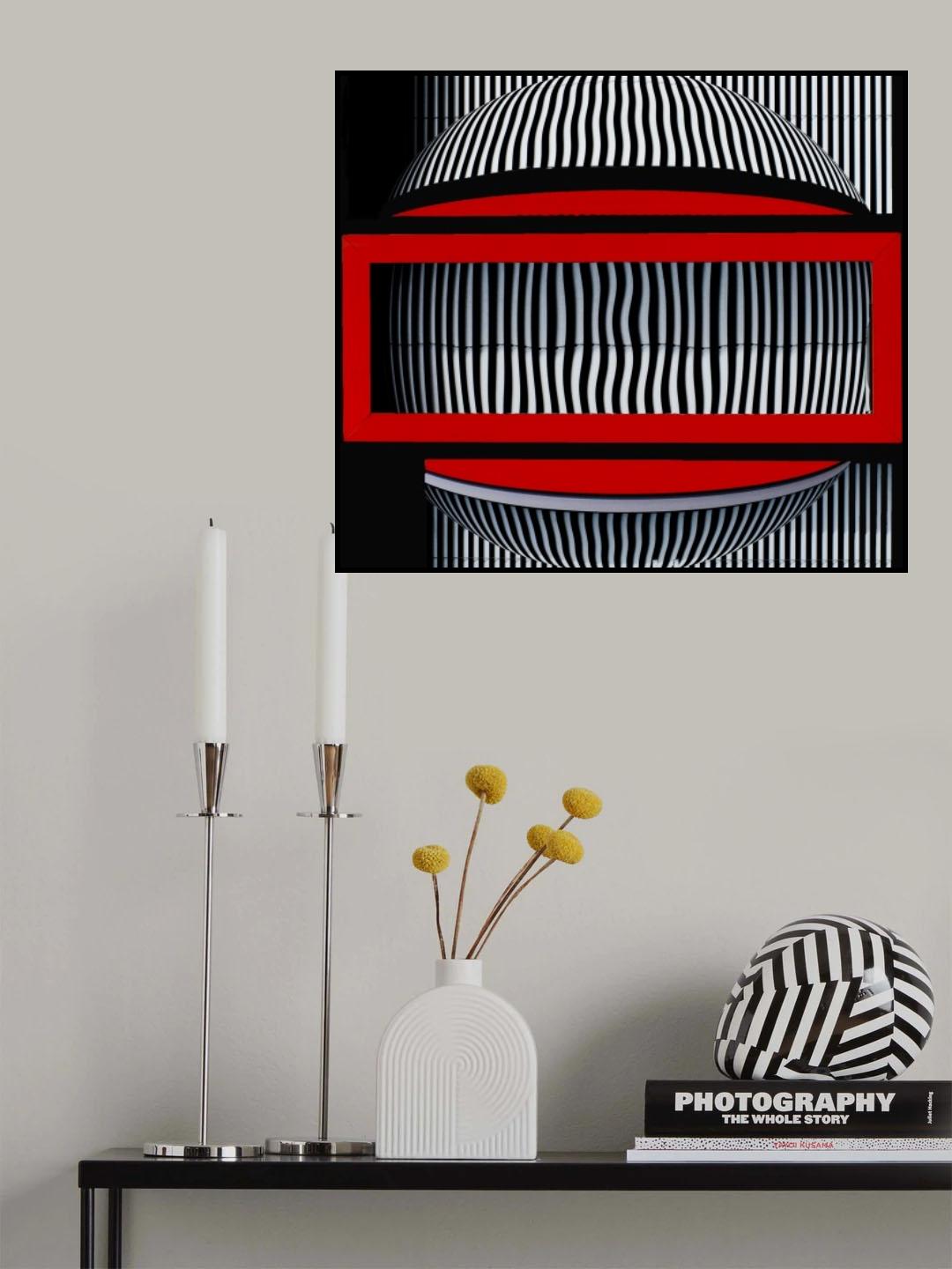 Red Frame With attitude Poster och Canvastavla
