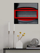Red Frame With attitude Poster och Canvastavla