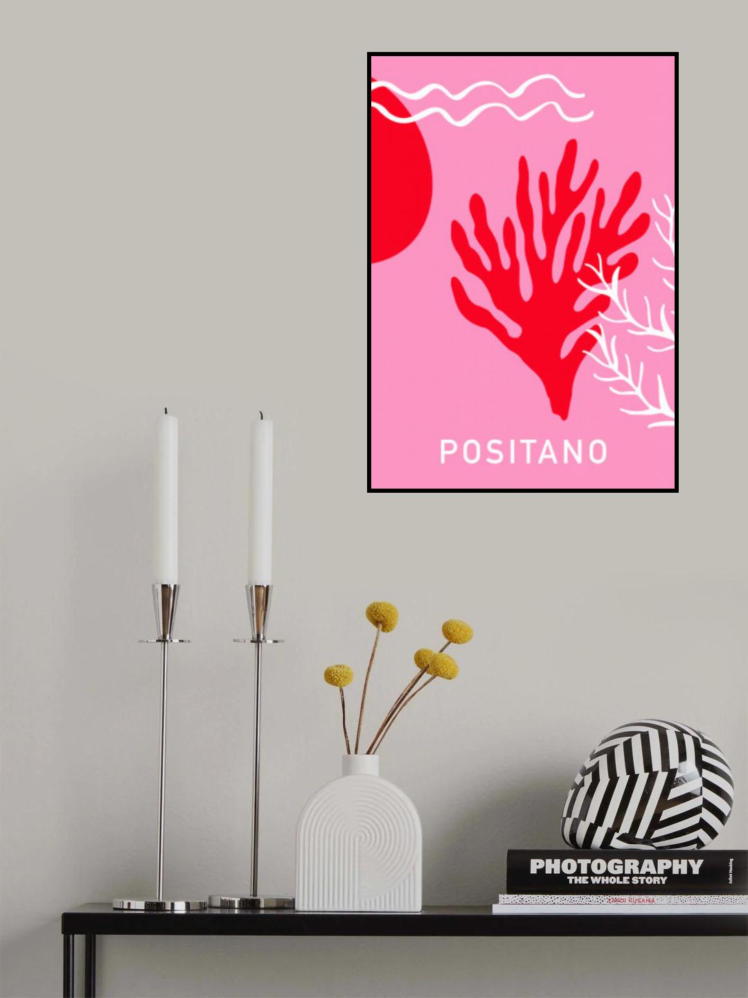 Positanopinkred Ratioiso Poster och Canvastavla