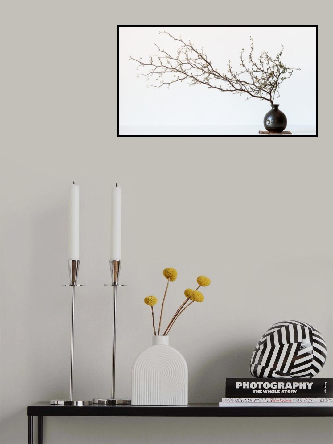 Vase And Branch Poster och Canvastavla