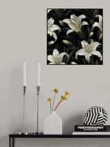 Dark Floral 2 Poster och Canvastavla
