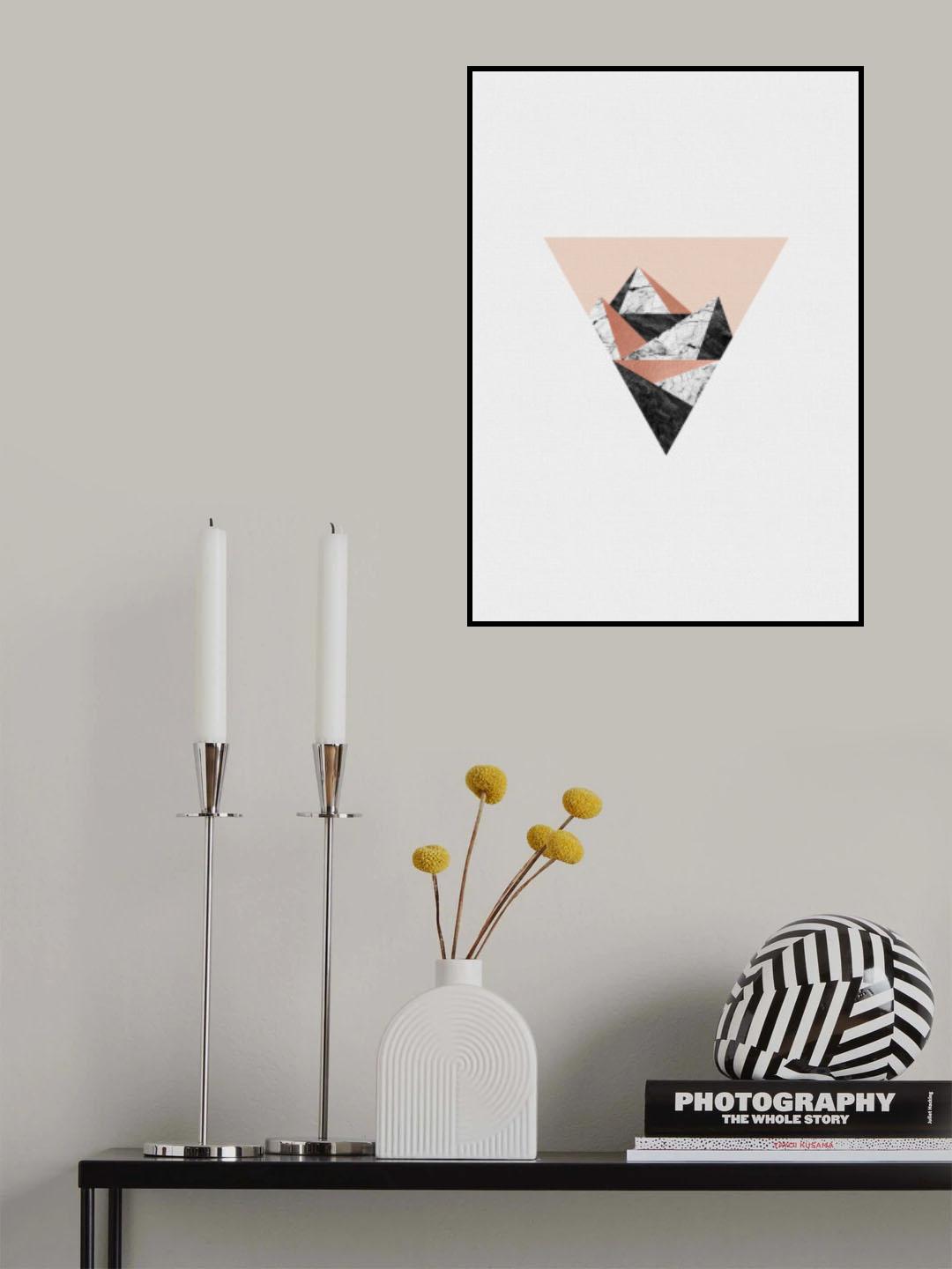 Geometric Landscape II Poster och Canvastavla