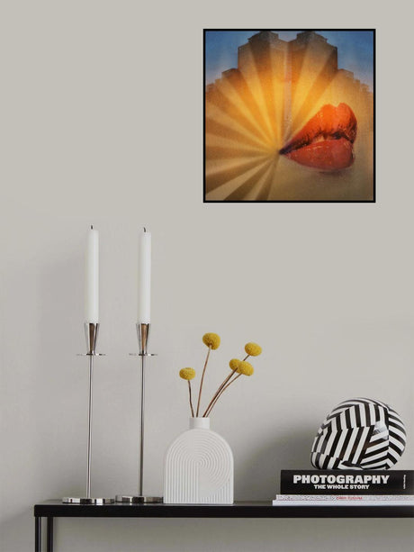 The Kiss of Red Lips Poster och Canvastavla