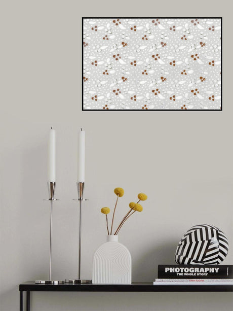 Berries in Winter Square Poster och Canvastavla