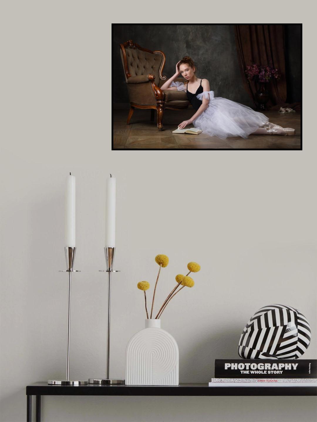 The young dancer having a rest Poster och Canvastavla