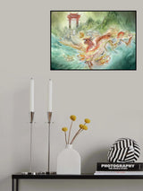 Climbing the Dragon Gate Poster och Canvastavla