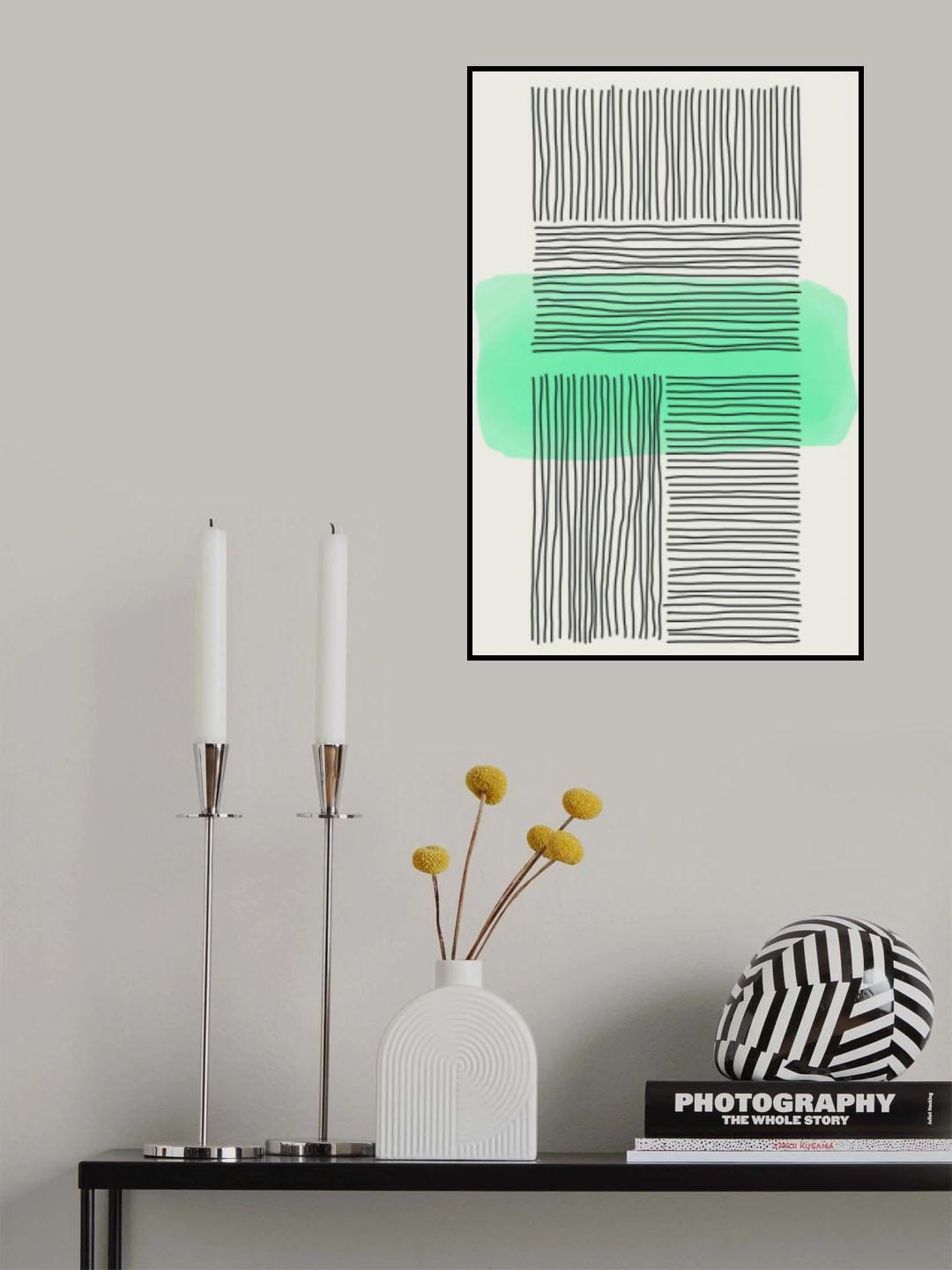 Green Minimalism #2 Poster och Canvastavla