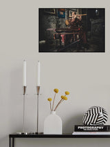Playing Flute in northern Vietnam Poster och Canvastavla