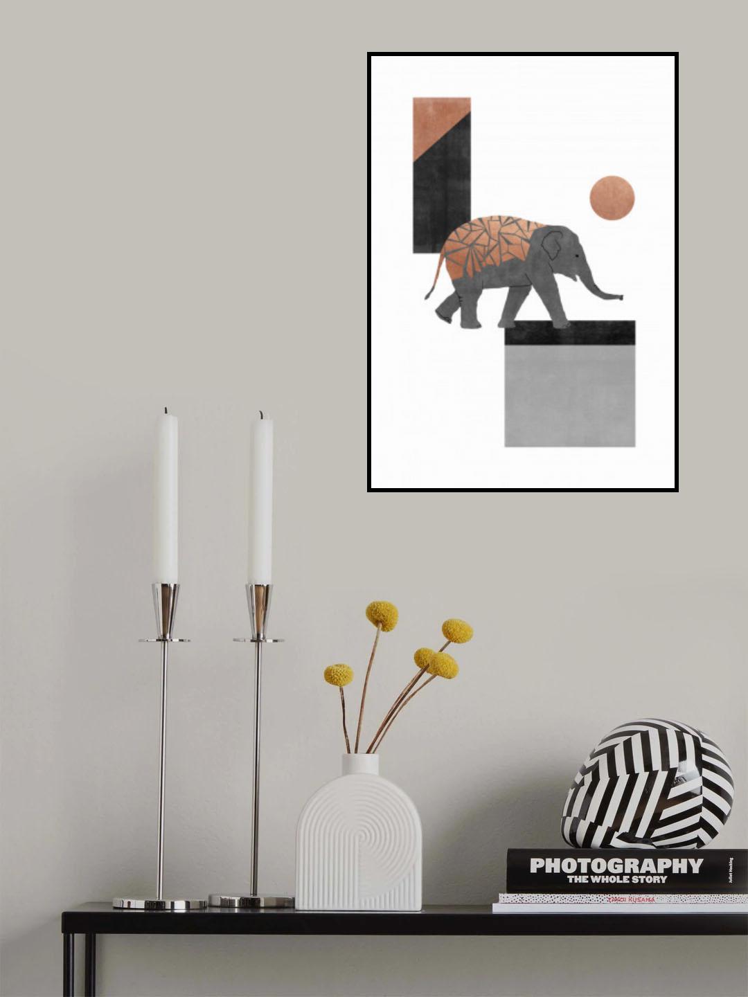 Elephant Mosaic I Poster och Canvastavla