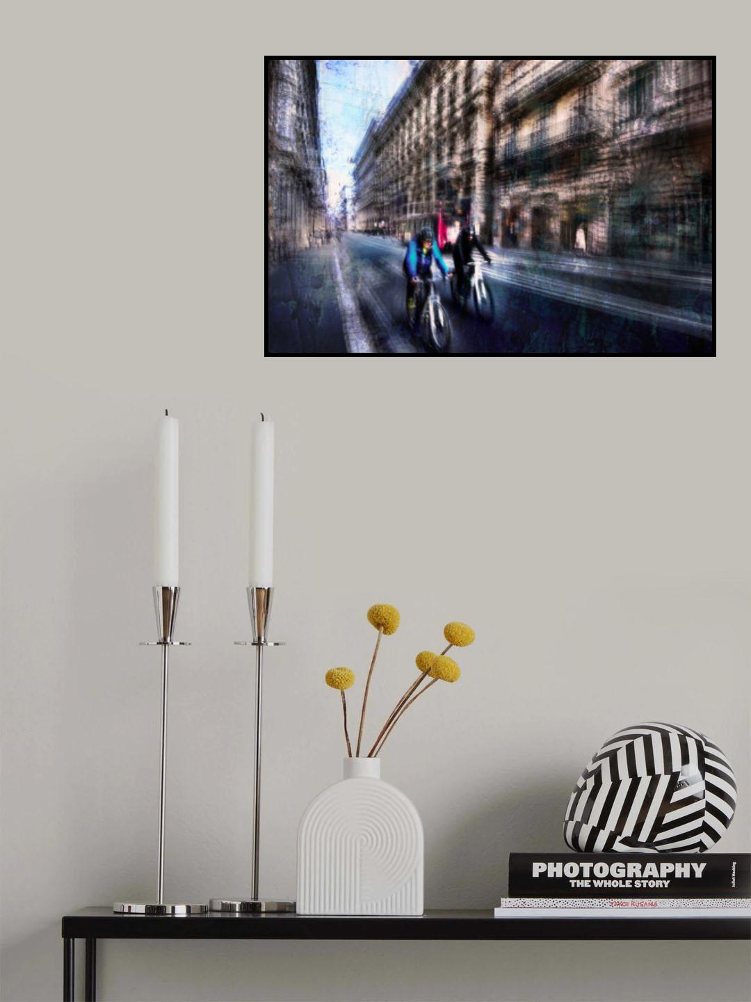 Prima mattina a via del Corso Poster och Canvastavla