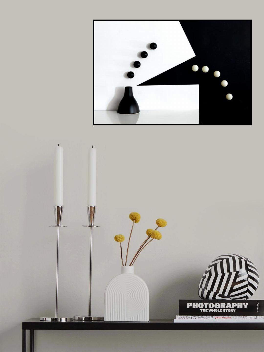 Call black white Poster och Canvastavla