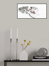 Fallen Snow on Stellwagen Farm Poster och Canvastavla
