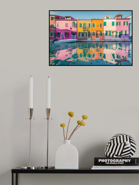 Colored Burano Poster och Canvastavla