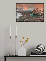 Golden Light over Opabin Lake Poster och Canvastavla