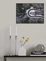 Snowy Road Poster och Canvastavla