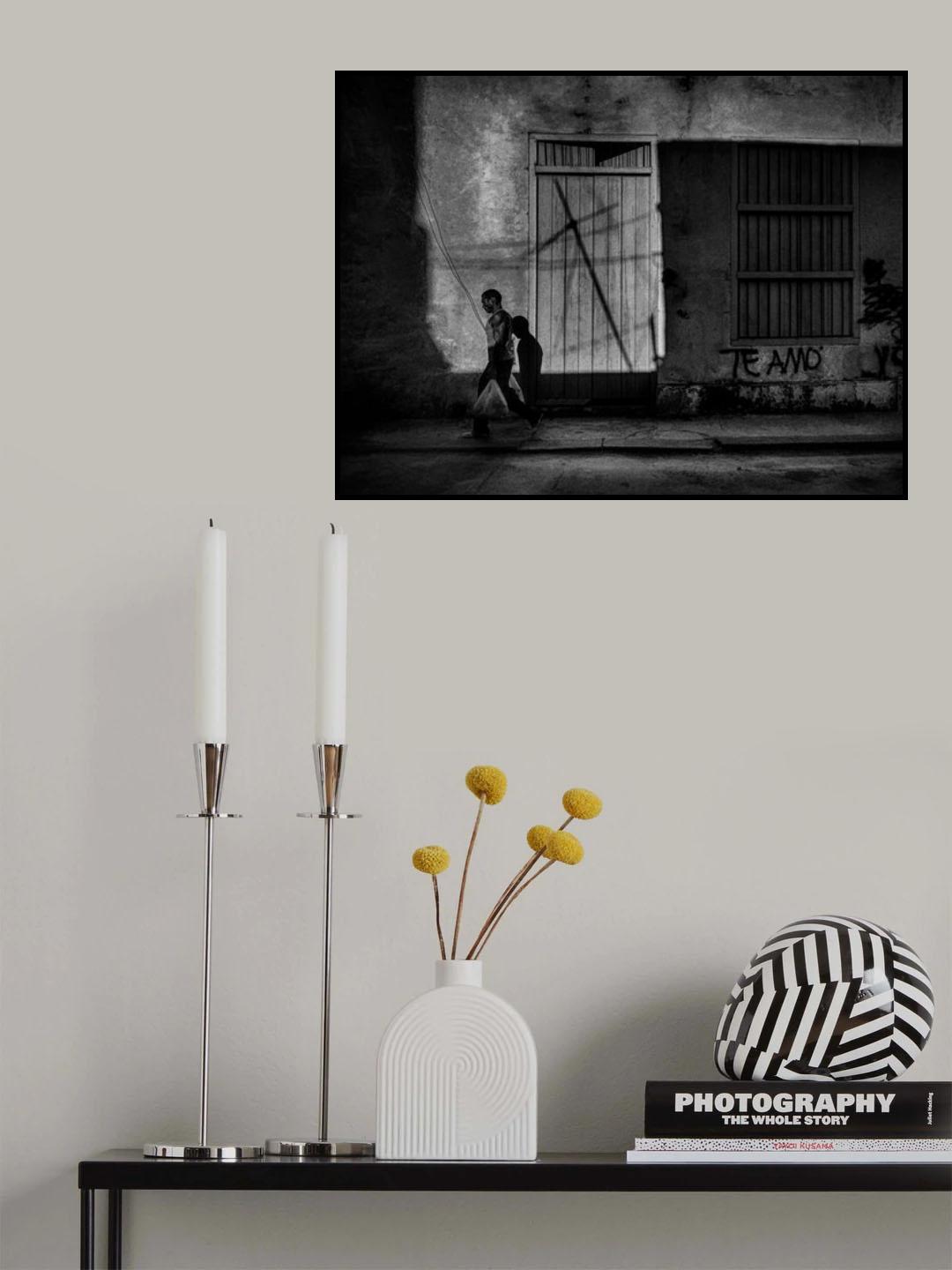 Message in a wall Poster och Canvastavla