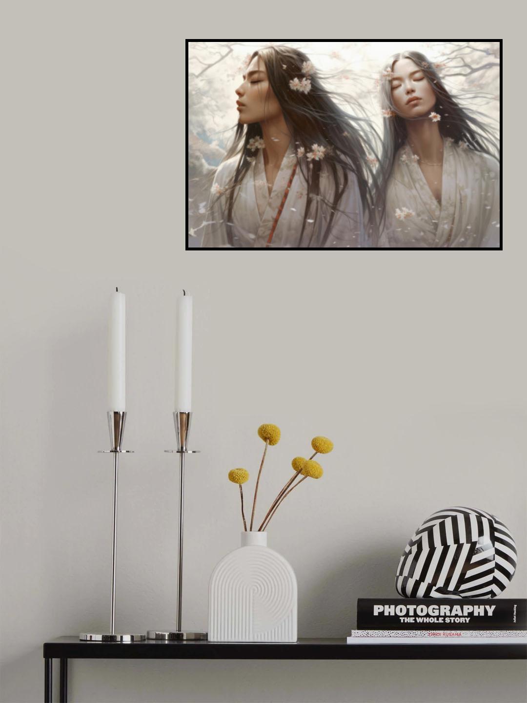 Under The Cherry Trees Poster och Canvastavla