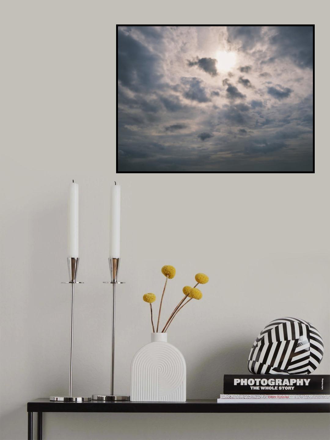 cloudy weather and sky background Poster och Canvastavla