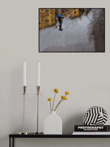 The blue umbrella Poster och Canvastavla