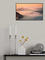 foggy morning in the mountains Poster och Canvastavla