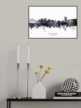 Gateshead England Skyline Poster och Canvastavla