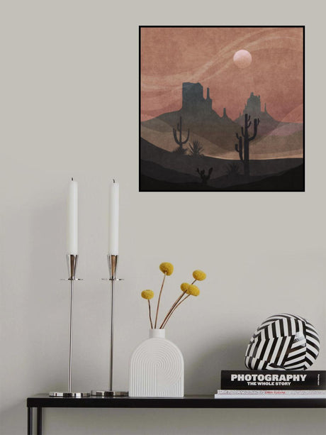Cowboy Valley Poster och Canvastavla