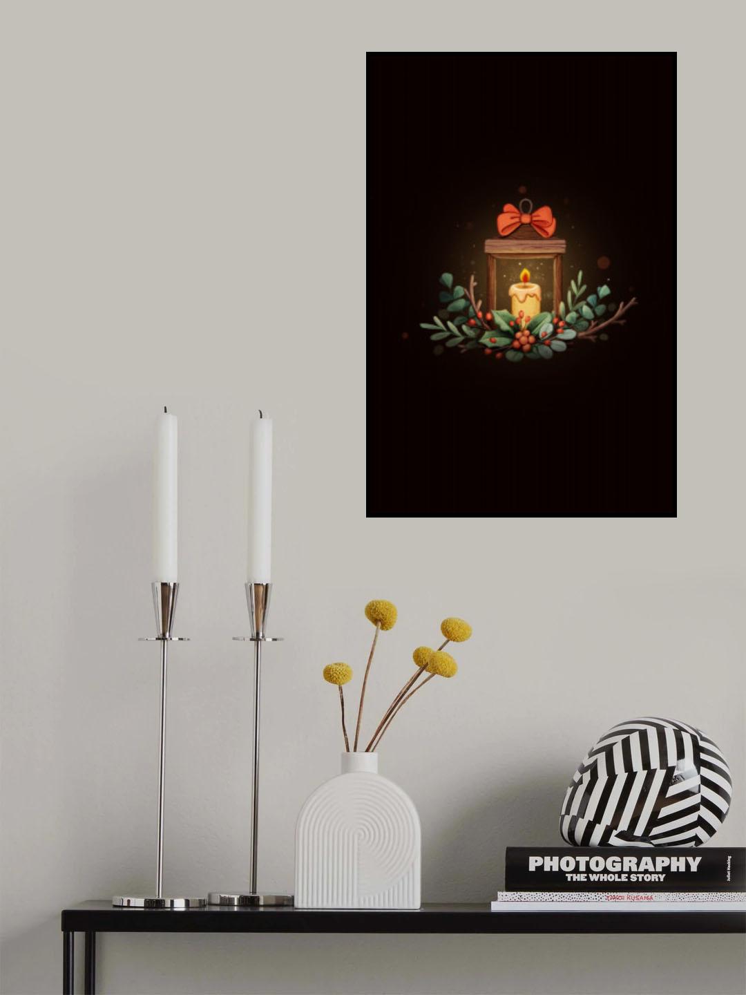 Cozy Christmas Candlelight.png Poster och Canvastavla